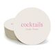 Big Word Cocktails Round Coasters Image 4 of 4